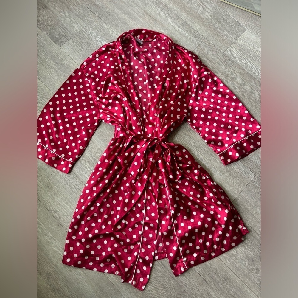 Vintage Red Polkadot Minnie Mouse Disney like  Robe size XL